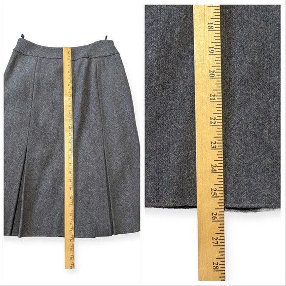 MIU‎ MIU Gray Wool Pleated Skirt, Size 44 Italy, Never worn new condition - Picture 14 of 14